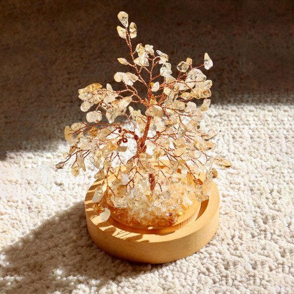 Citrine Bonsai Tree with Natural Crystals